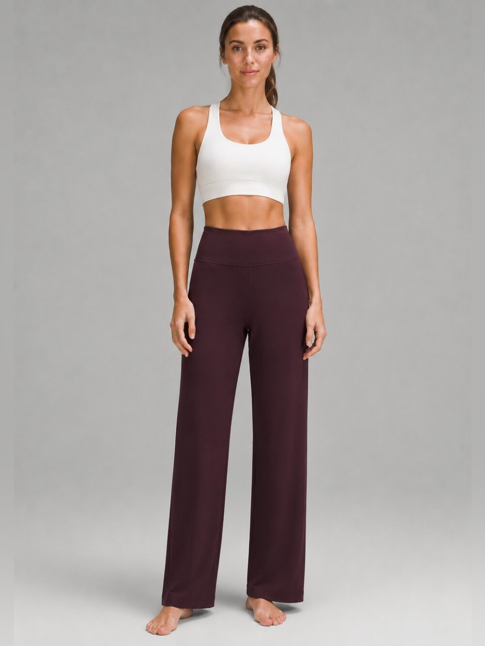 LULULEMON DOUBLE WAISTBAND STRAIGHT LEG LEGGINGS!